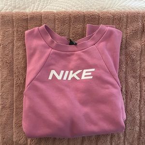 Pink Nike Cropped Crewneck Size L